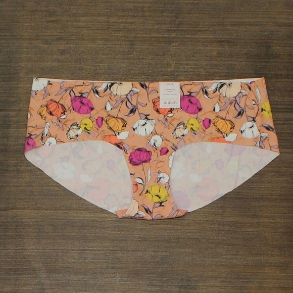 Auden Intimates & Sleepwear Nwt Auden Womens Laser Cut Hipster Panties L Dark Peach Orange